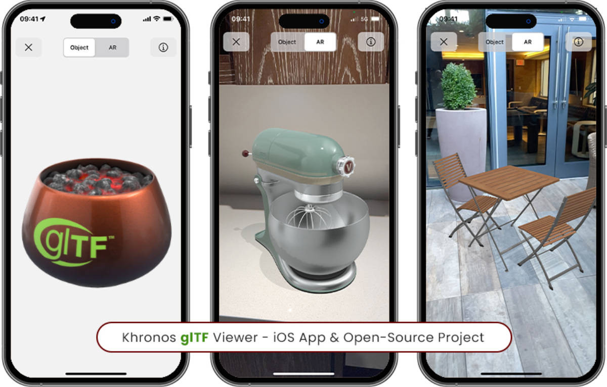 Khronos Releases Open-Source iOS App for Viewing glTF Files Banner