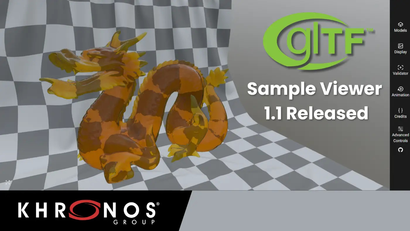 glTF Sample Viewer 1.1 Released Banner