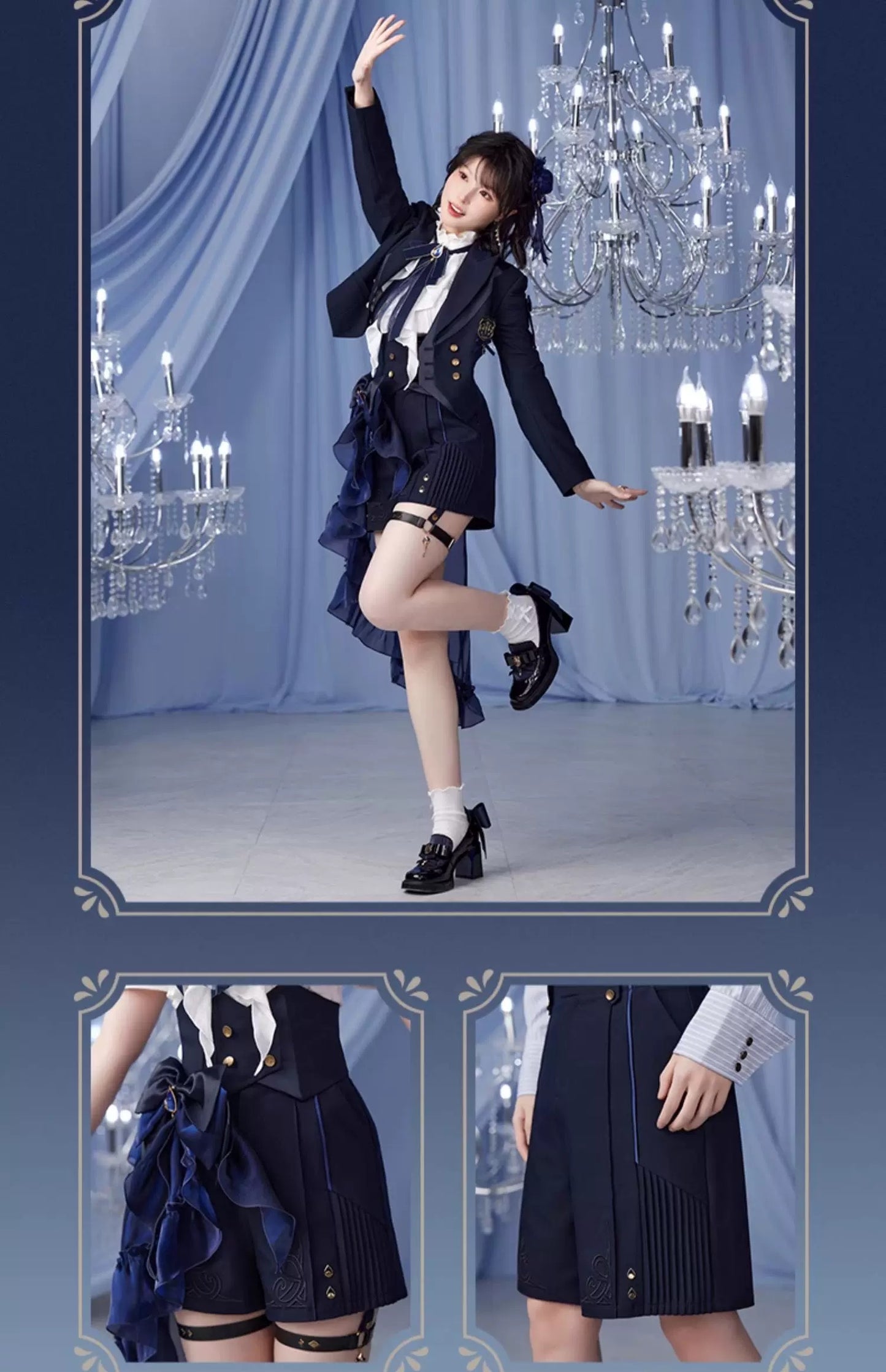 PREORDER - Genshin Impact Furina Themed Series Shorts and Waist Skirt - August 2025