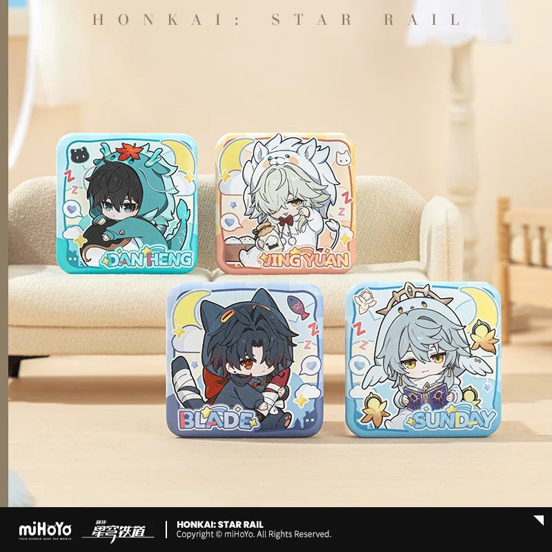 PREORDER - Honkai Star Rail Boys Dormitory Series acrylic stands, badges and straps- Chibi Series - November 2025