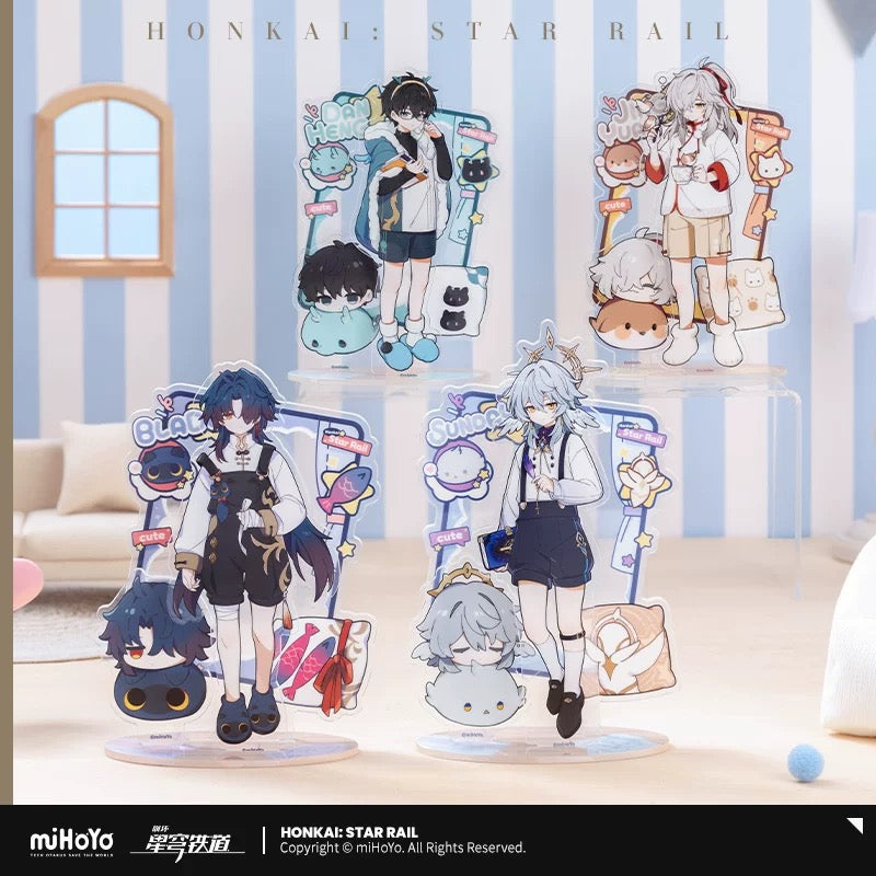 PREORDER - Honkai Star Rail Boys Dormitory Series acrylic stands, badges and straps - Non Chibi Series - November 2025