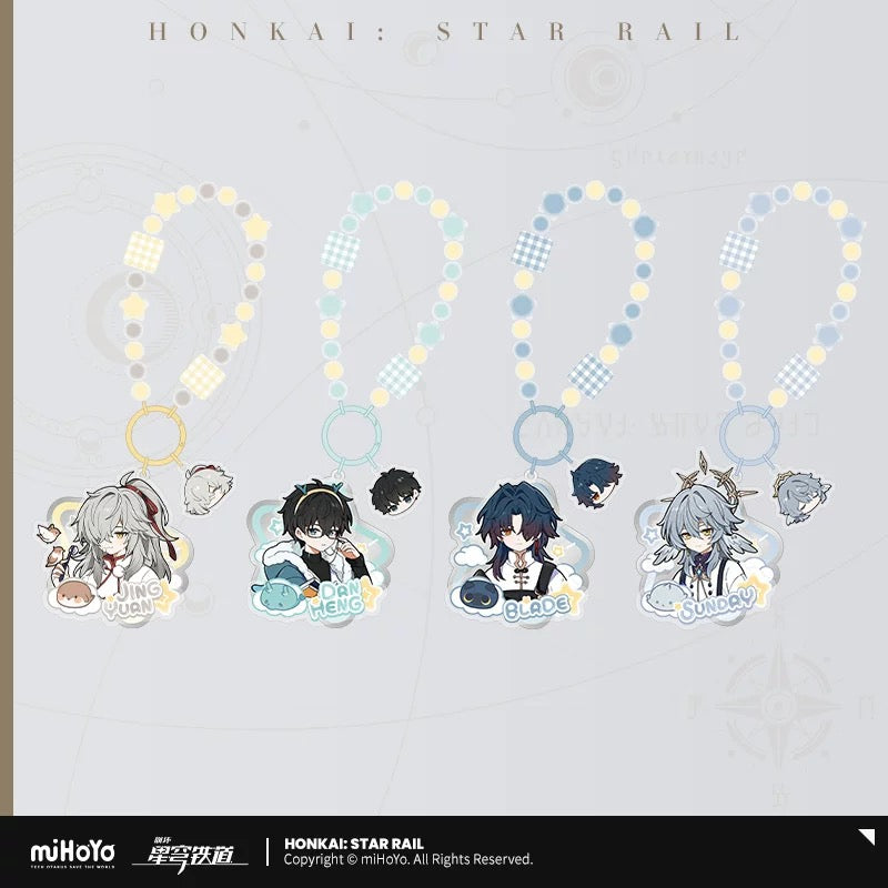 PREORDER - Honkai Star Rail Boys Dormitory Series acrylic stands, badges and straps - Non Chibi Series - November 2025