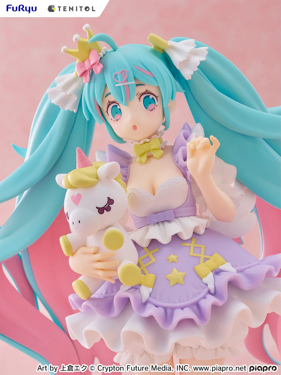 PREORDER - 50% NON REFUNDABLE deposit for Tenitol Hatsune Miku Yumekawa Princess Lavender Ver. figure from Furyu  - arrival December 2025