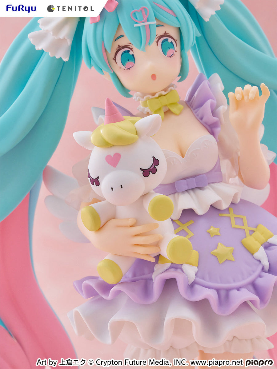 PREORDER - 50% NON REFUNDABLE deposit for Tenitol Hatsune Miku Yumekawa Princess Lavender Ver. figure from Furyu - arrival December 2025