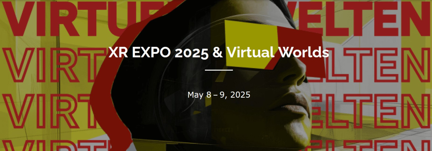 XR Expo 2025 & Virtual Worlds Banner