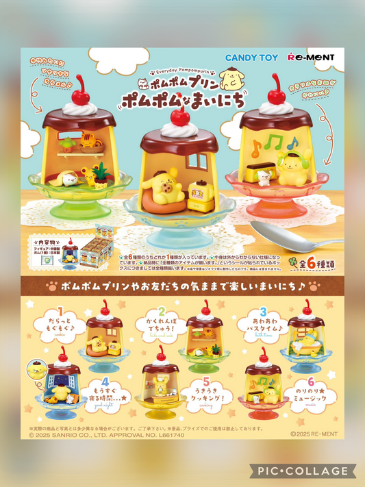 PREORDER - Pom Pom Purin pudding Rement Figures - December 2025