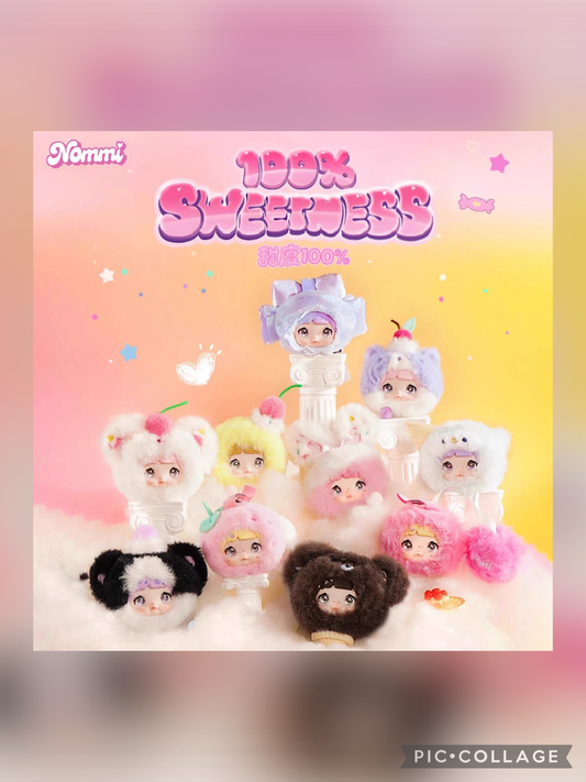 PREORDER - Nommi 100% sweetness plush mascots Blind Box - dispatch mid October 2025